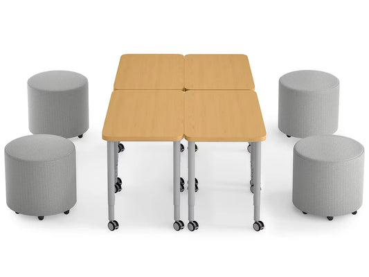 Modern Edge Mobile Lounge Seat & Desk Zone - US 9480