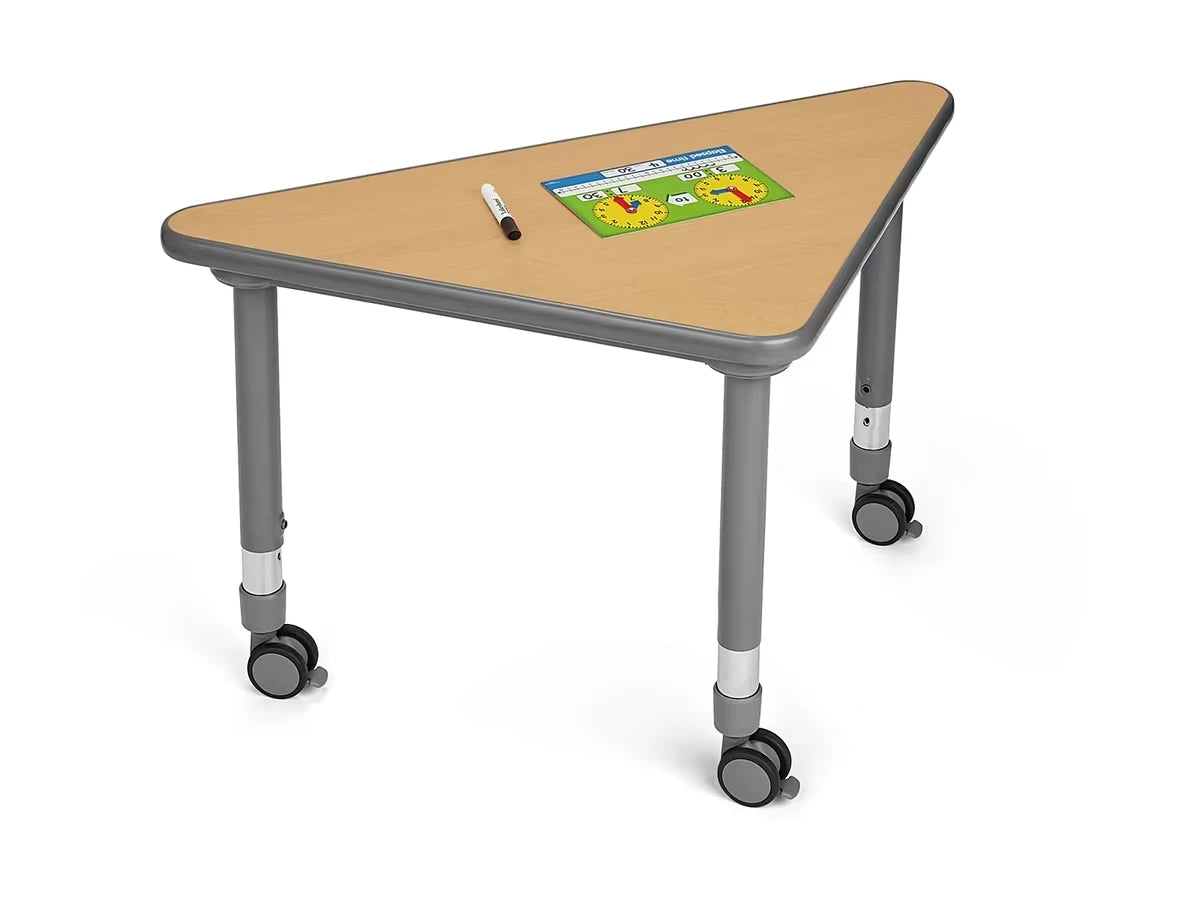 Flex-Space Mobile Triangular Student Desk - Maple - US 3551