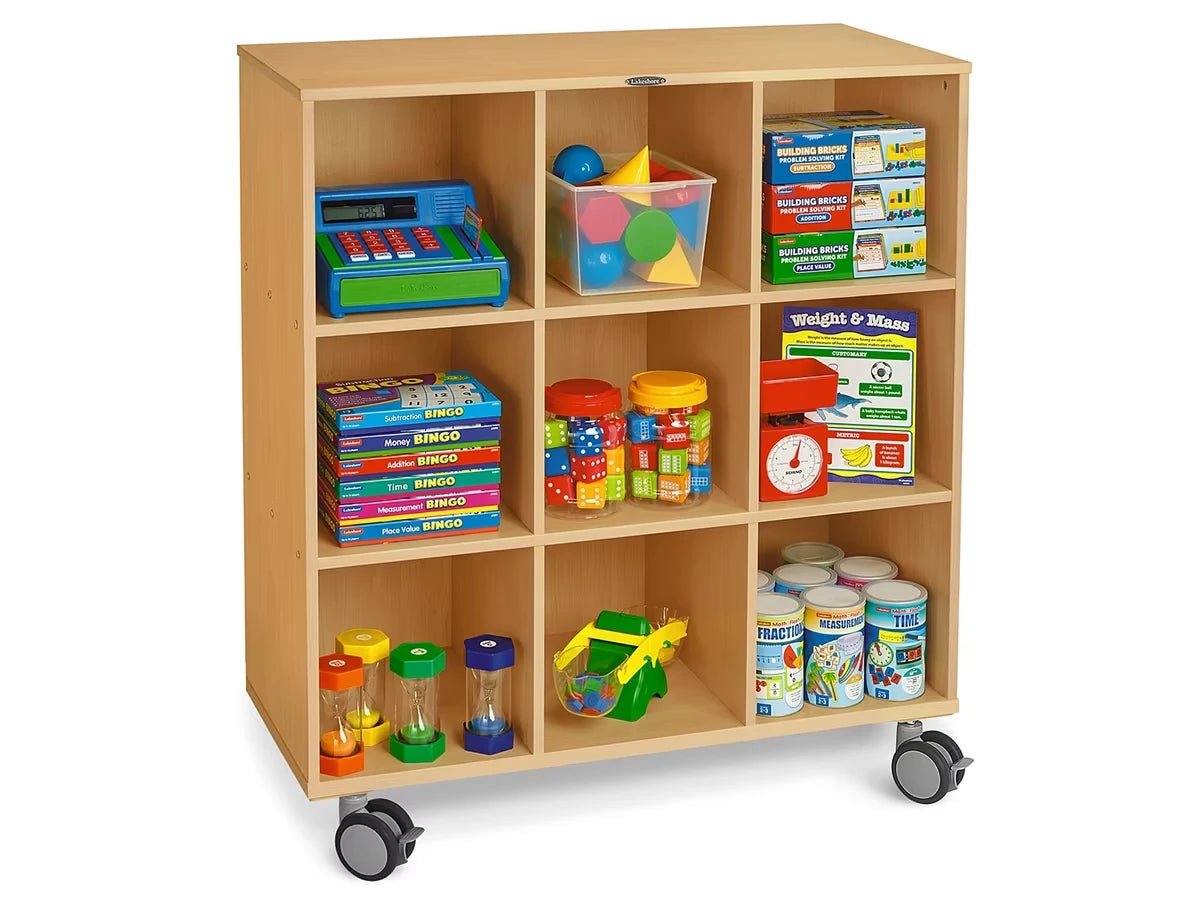 Flex-Space Mobile 9-Cubby Storage Unit - Maple - US 2970