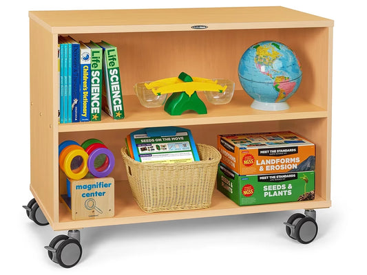 Flex-Space Mobile 2-Shelf All-Purpose Storage Unit - Maple - US 9581