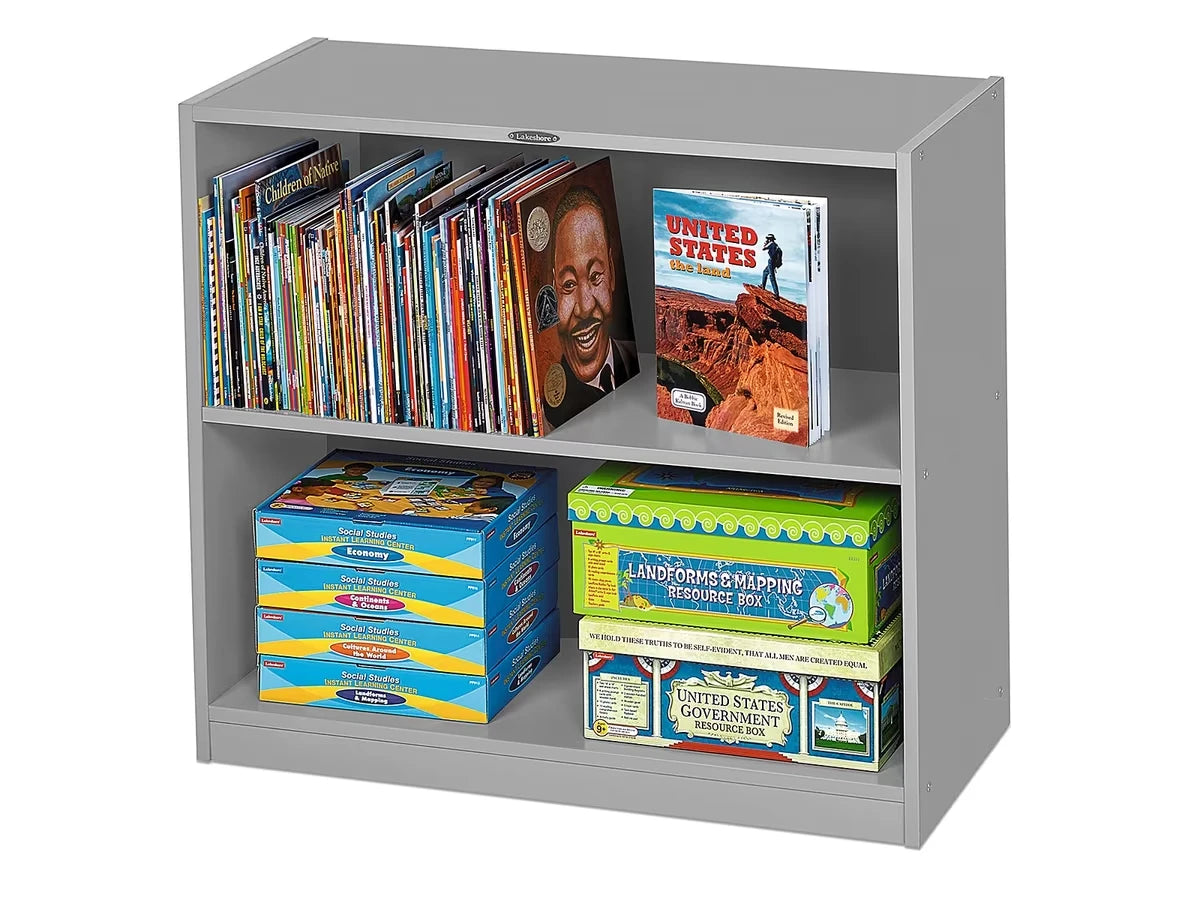 Flex-Space 2-Shelf All-Purpose Storage Unit - Gray - US 9561