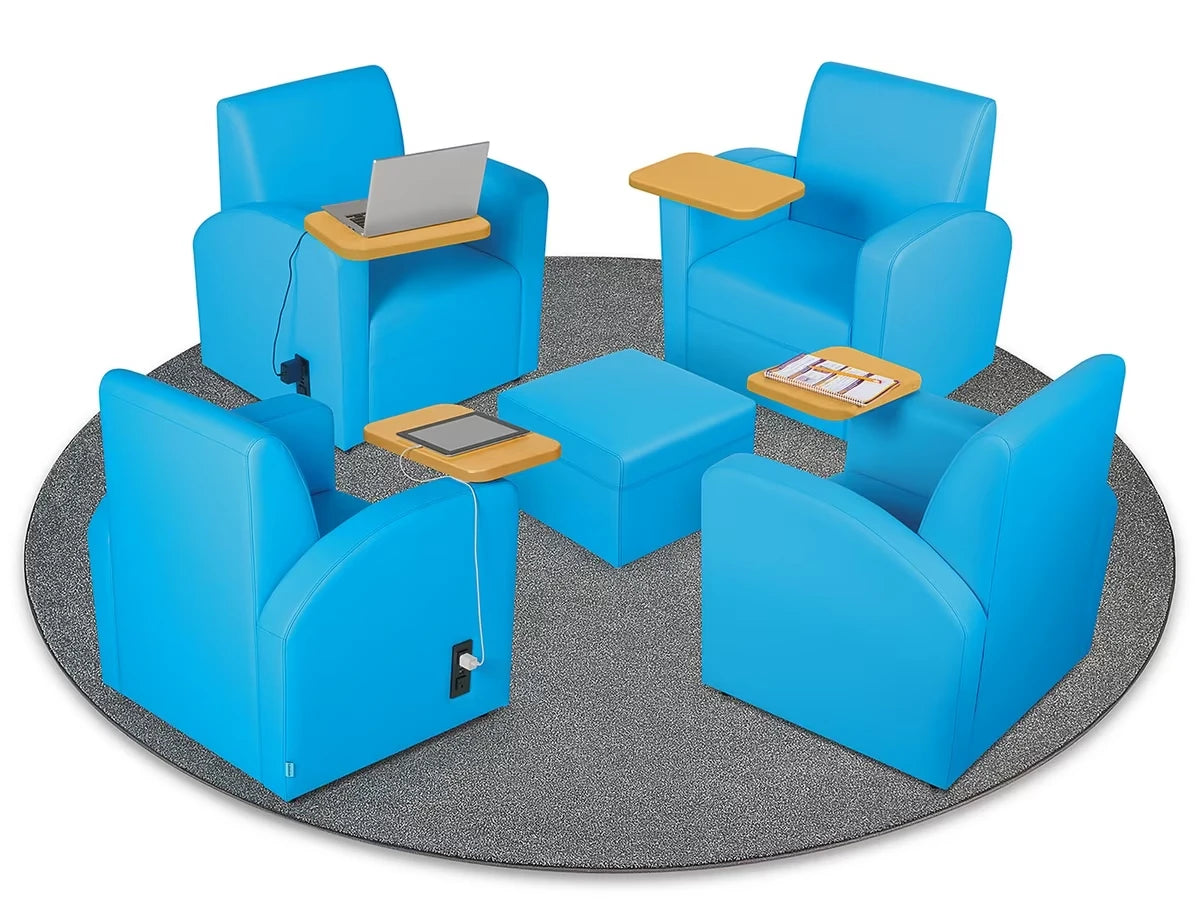 Flex-Space Comfy Chair with Desk & Power Zone - US 7268