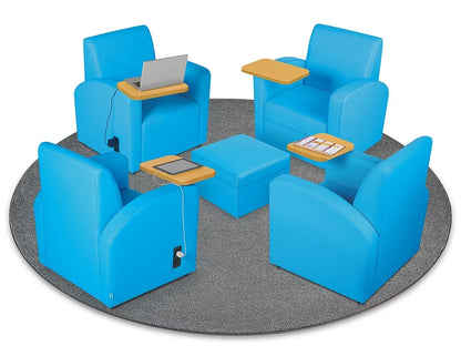 Flex-Space Comfy Chair with Desk & Power Zone - US 7268