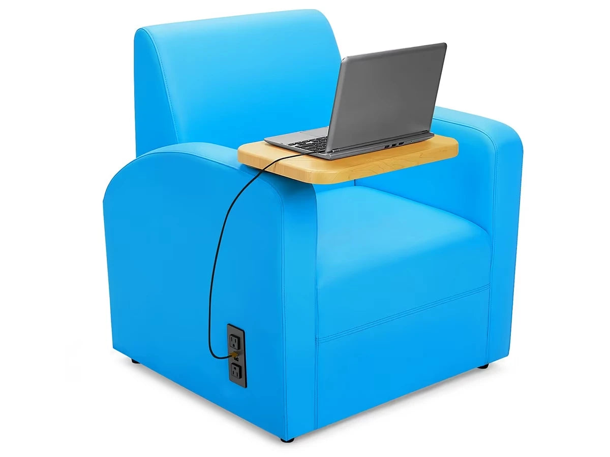 Flex-Space Comfy Chair with Desk & Power - US 5013