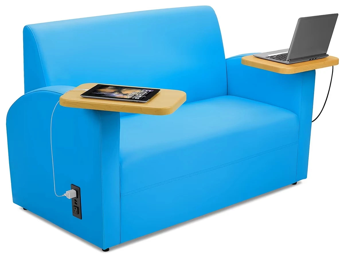 Flex-Space Comfy Couch with Desks & Power - US 1907