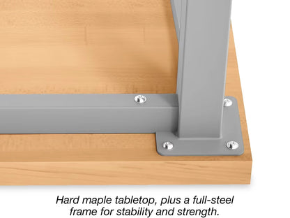 Modern Edge Mobile Butcher-Block Worktable - US 4112