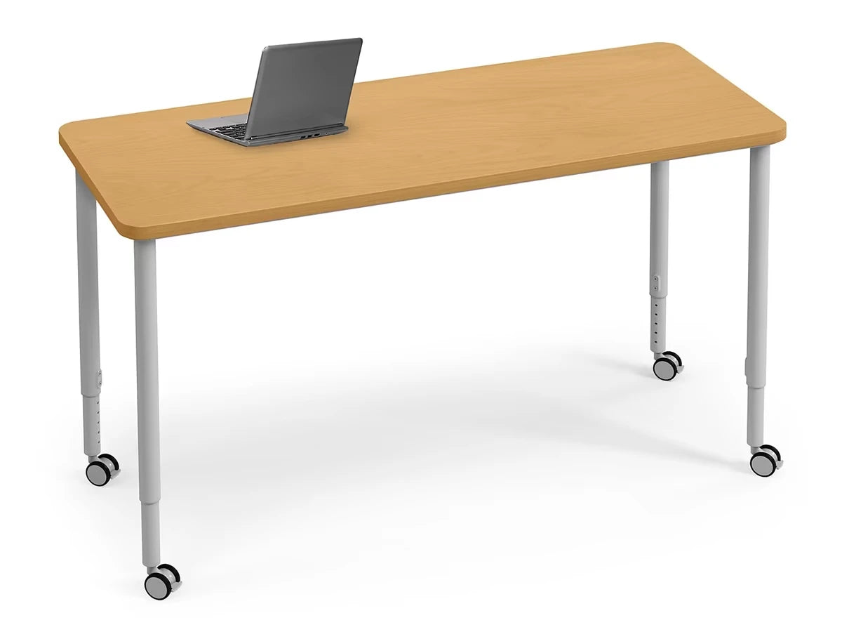 Modern Edge Mobile Standing-Height Rectangular Tables - US 8835