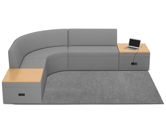 Modern Edge Couch & Powered Table Zone - US 3000