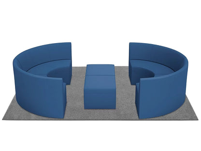 Modern Edge Curved Couch Gathering Zone - US 5504