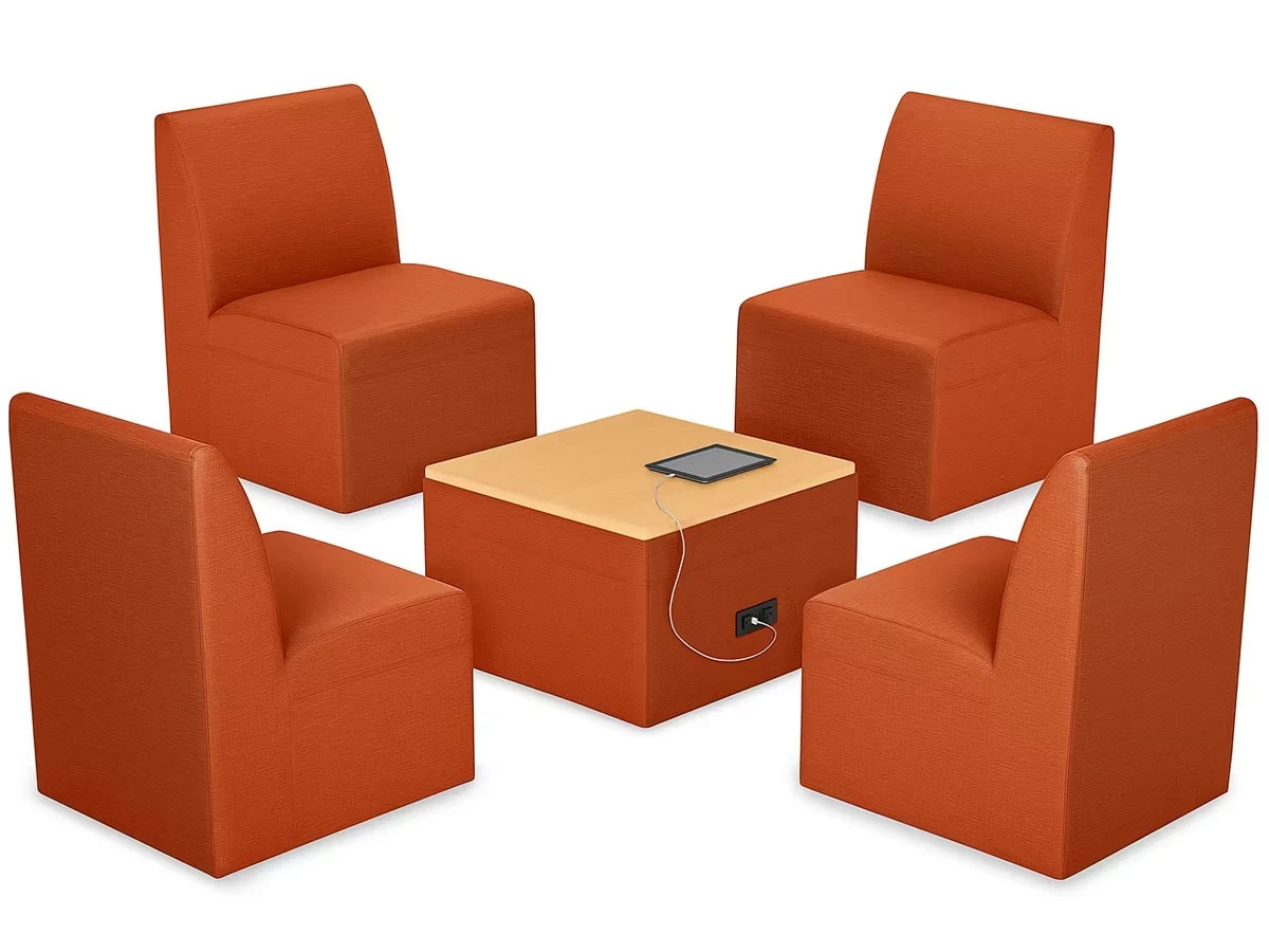 Modern Edge Chair & Powered Table Zone - US 9648