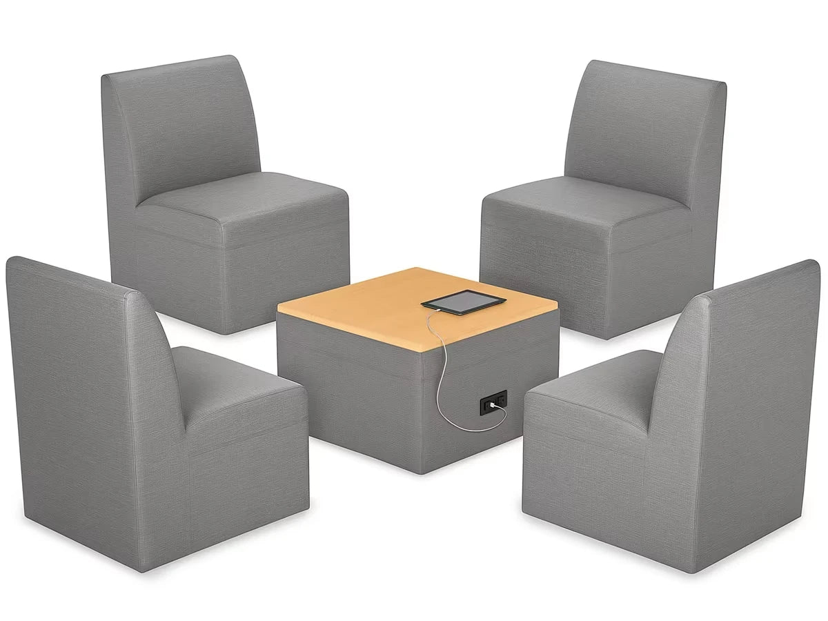 Modern Edge Chair & Powered Table Zone - US 9648