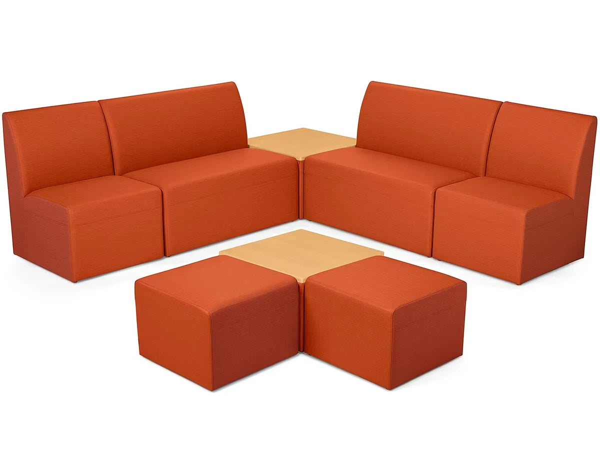 Modern Edge Couch & Powered Table Community Zone - US 5301