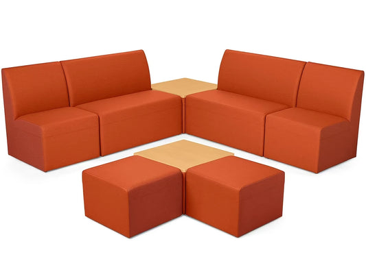Modern Edge Couch & Powered Table Community Zone - US 5301