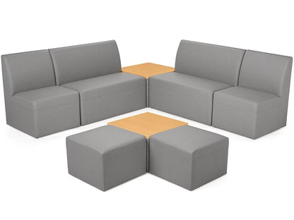 Modern Edge Couch & Powered Table Community Zone - US 5301