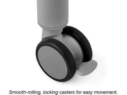 Modern Edge Mobile Trapezoid Student Desk with Book Box - US 3923
