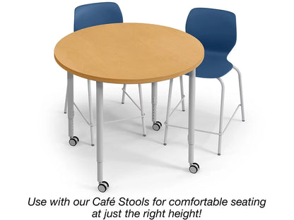 Modern Edge Mobile Standing-Height Round Tables - US 1599