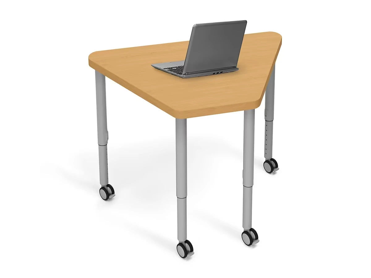 Modern Edge Mobile Trapezoid Student Desk - US 9988