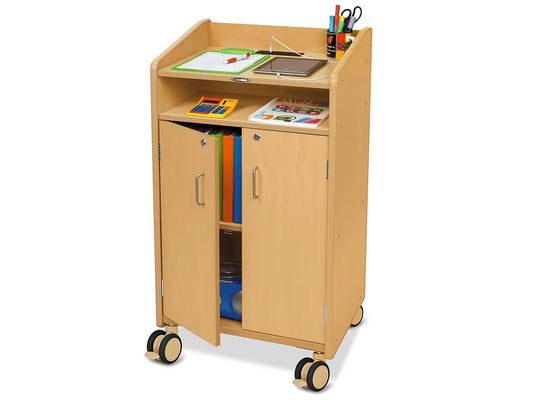 Flex-Space Jr.® Mobile Locking Teacher Station with Power - US 8946