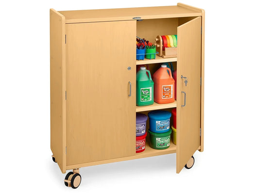 Flex-Space Jr.® Mobile 3-Shelf Locking Storage Cabinet - US 2264