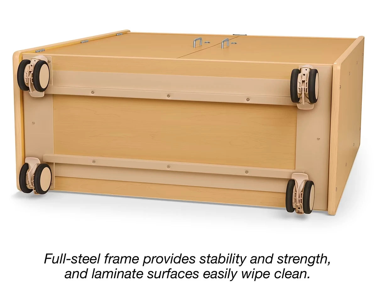 Flex-Space Jr.® Mobile 3-Shelf Locking Storage Cabinet - US 2264