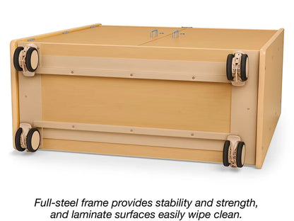 Flex-Space Jr.® Mobile 3-Shelf Locking Storage Cabinet - US 2264
