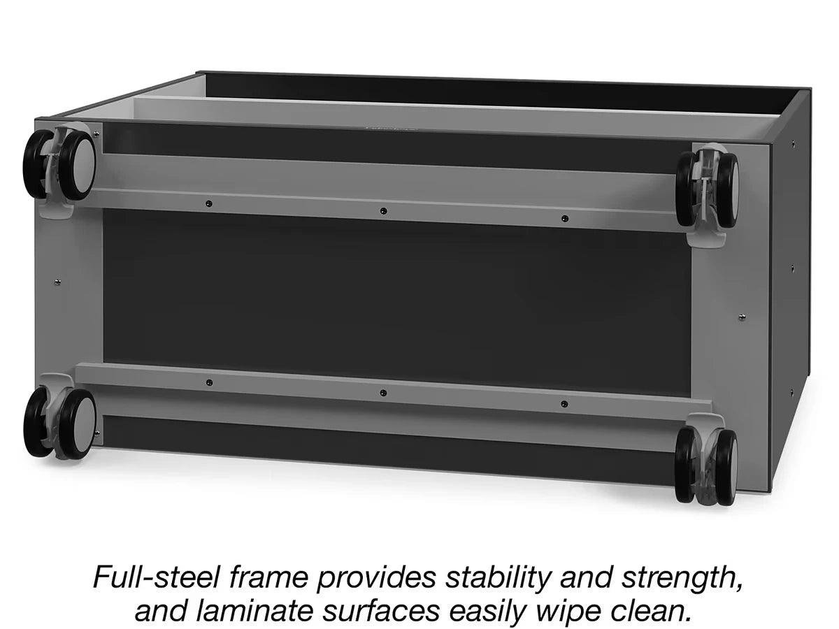Modern Edge Mobile 2-Shelf All-Purpose Storage Unit - US 6113