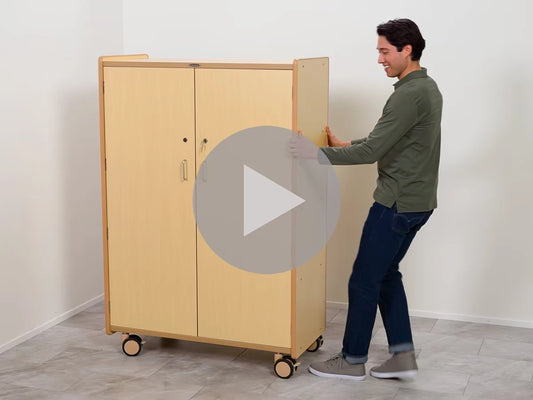Flex-Space Jr.® Mobile 4-Shelf Locking Storage Cabinet - US 5633