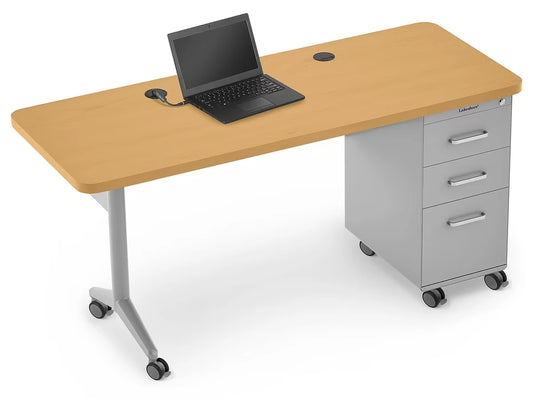 Modern Edge Mobile Teacher Desk - US 9014