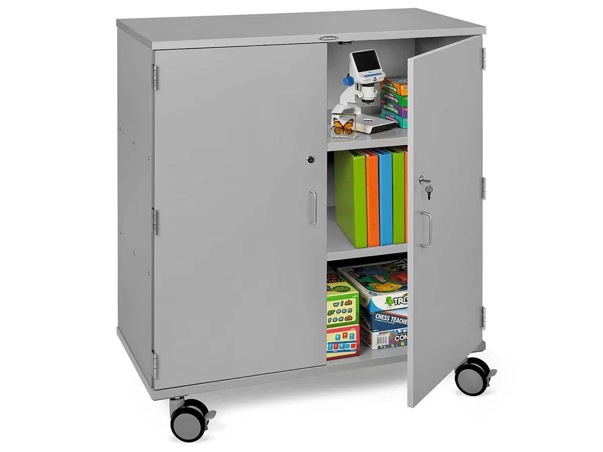 Flex-Space Mobile Locking Storage Cabinet - Gray - US 4733
